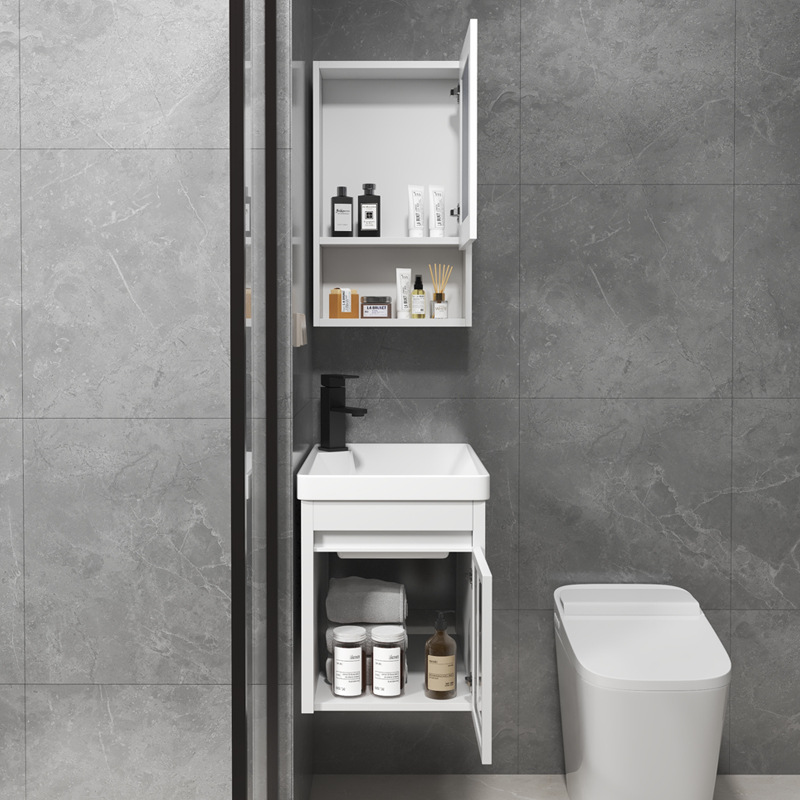 gabinete de baño pequeño gabinete de lavabo profundo gabinete de cerámica combinado gabinete de lavabo estrecho y largo gabinete de lavabo
