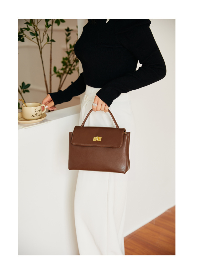 Small Square Crossbody Bag Women's Shoulder Bag Soft Leather_voghion.com