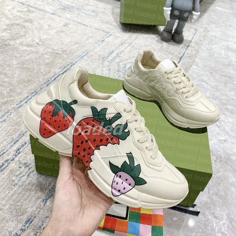 现货高端潮牌厚底老爹鞋百搭款真皮印花增高时尚休闲运动鞋男女|undefined