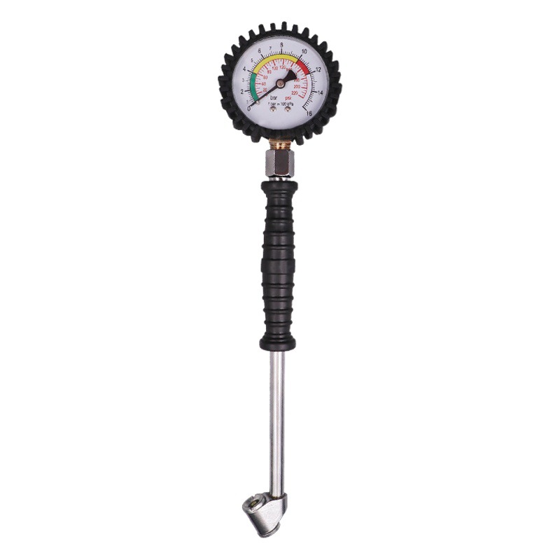 Medidor de presión de neumáticos de alta precisión medidor de presión de aire detector de monitor de presión de neumáticos de coche pantalla digital medidor inflable más cabeza de pistola de aire