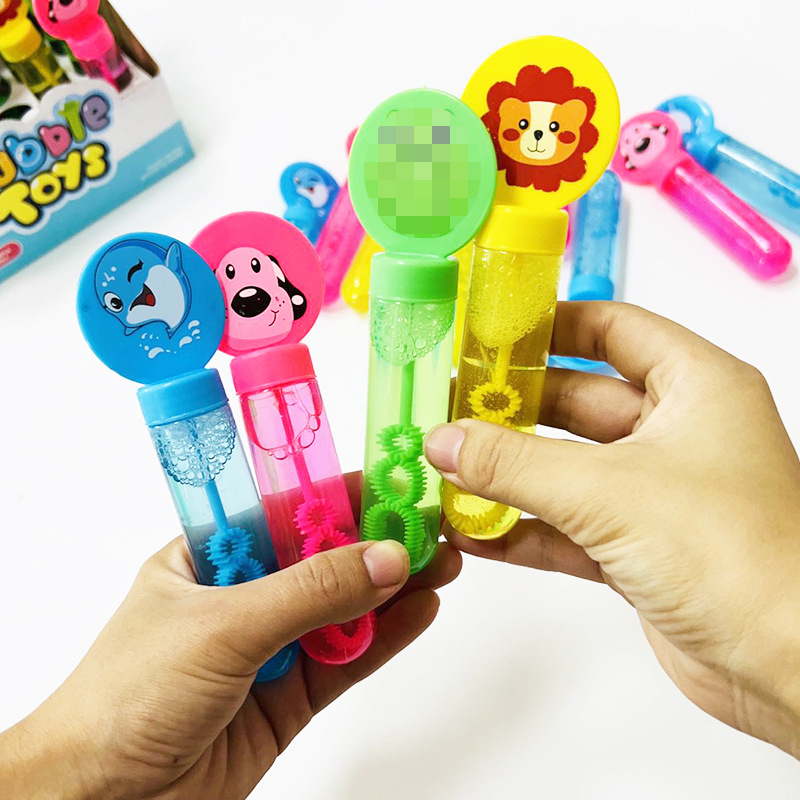 Burbuja de los niños que sopla el juguete burbuja de mano palo niños jardín de infantes niños y niñas suplemento de regalo agua líquida concentrada Mini