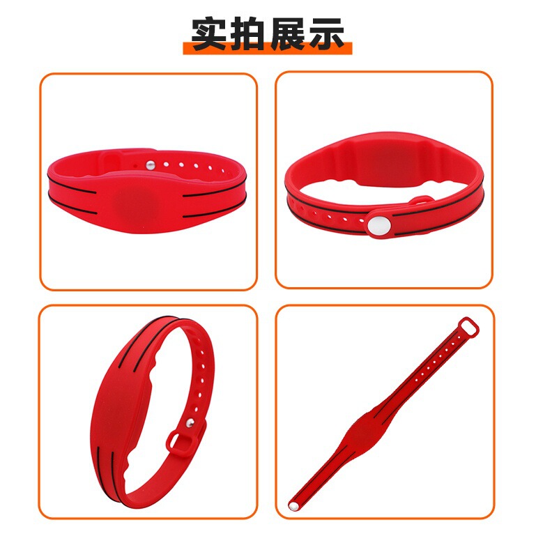 DTB-SW11 調整可能なパッシブ防水 NFC ブレスレット高周波 ID 識別リストバンド RFID シリコンリストバンド|undefined