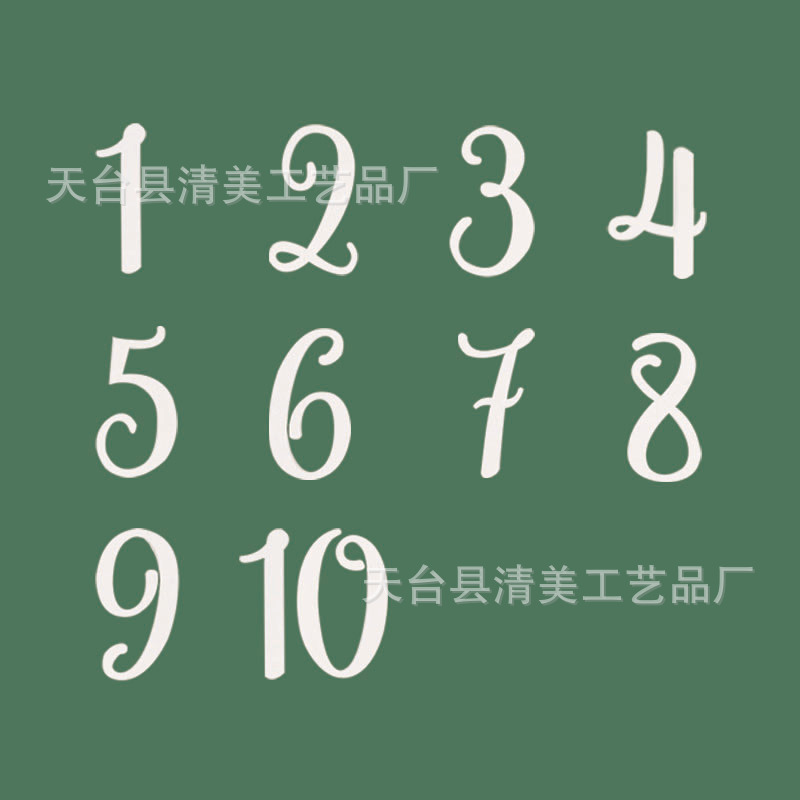 Decoraciones de madera digitales blancas Decoraciones de decoración de escena minimalista moderna Decoraciones de boda para el hogar