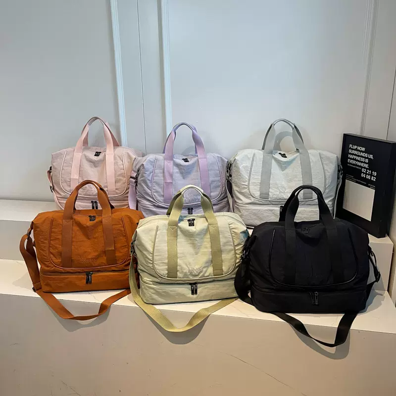 旅行包女2025新款手提行李包大容量运动健身包轻便简约斜挎包