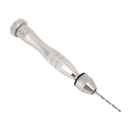 Silver large hand twist drill 0.3-3.5mm Wenwan model manual punch set tool woodworking twist drill