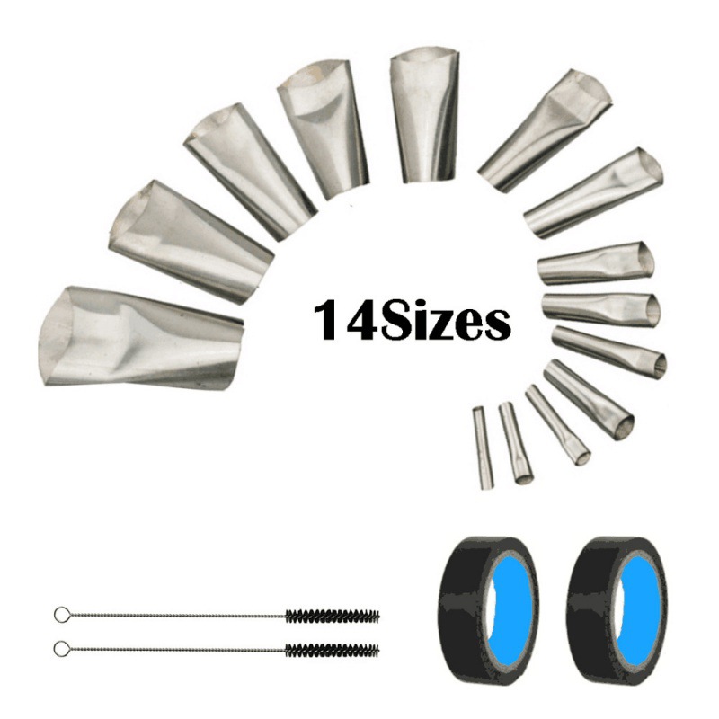 18PCS美缝喷嘴涂抹工具地板瓷砖水接头密封胶修整工具