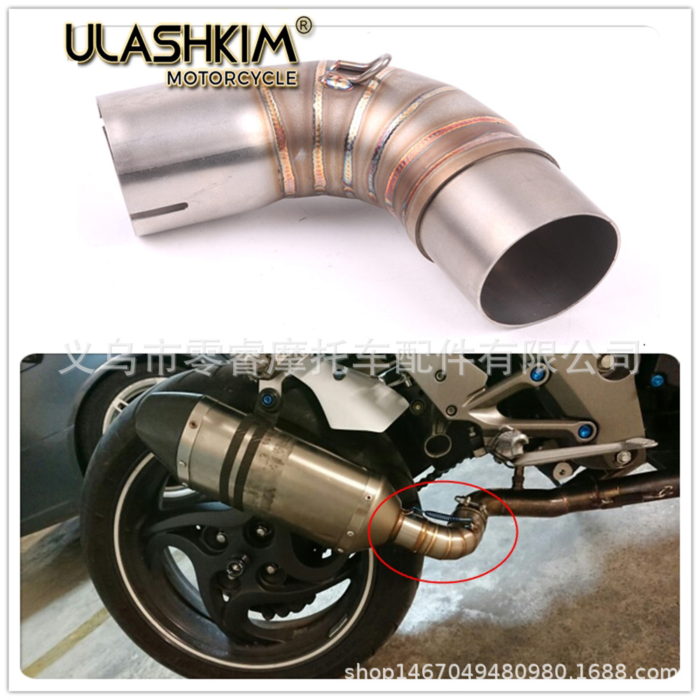 304 Stainless Steel Exhaust Pipe Suitable for Honda Cbr1000Rr Cb1000R Motorcycle Modified Middle Section
