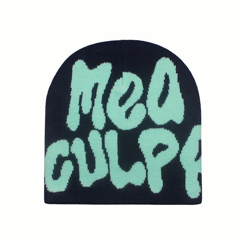 Unisex Hip-hop Letter Eaveless Wool Cap display picture 4
