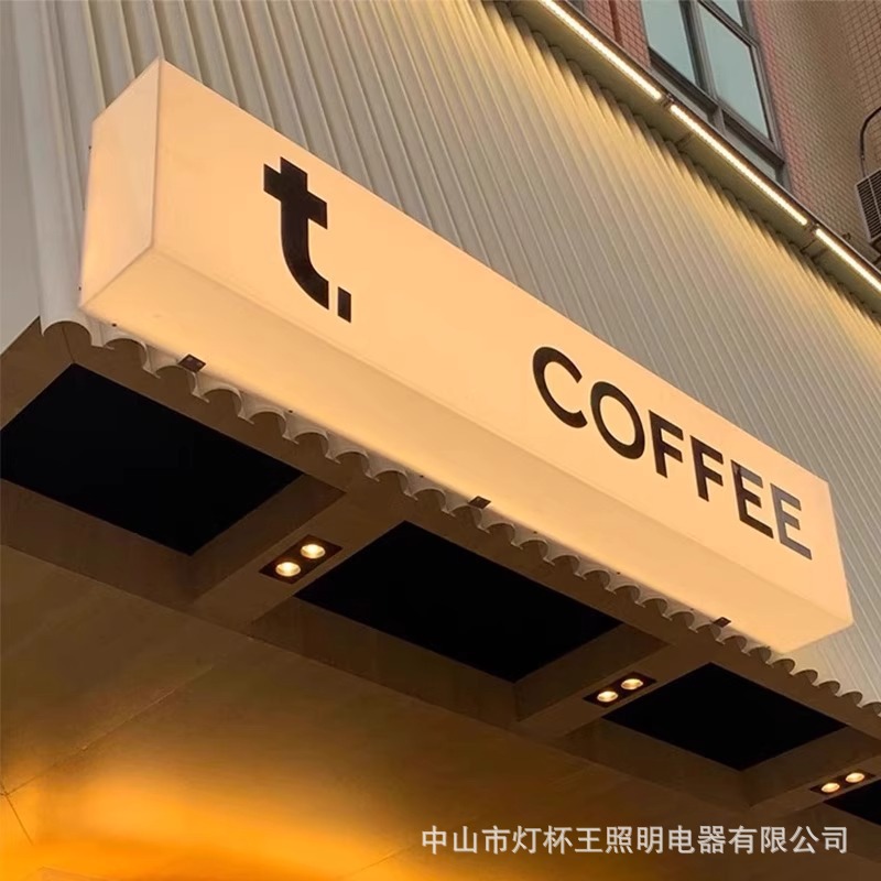 puerta al aire libre red de luz acrílica caja de lámparas cartel personalizado tipo pared lámpara colgante personalizada