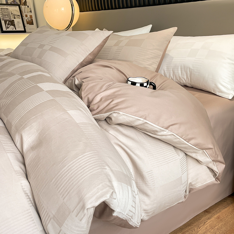 Luxury 600 Thread Count Long Staple Cotton Bedding Set 4 Pieces_voghion.com