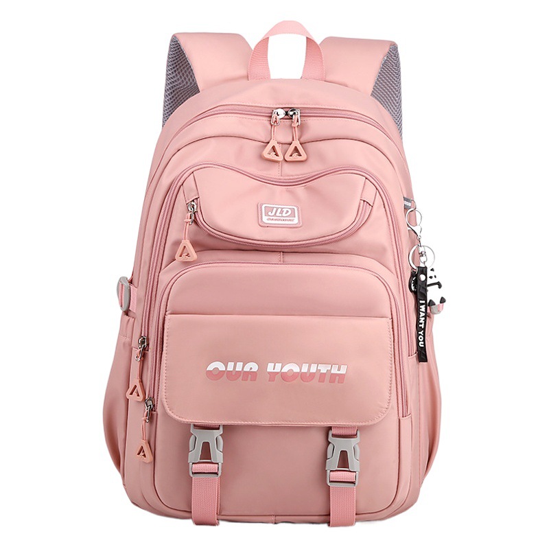 Nuevo estudiante de secundaria schoolbag estudiante universitario chica espina protección reducción de la carga de gran capacidad estilo coreano mochila al por mayor