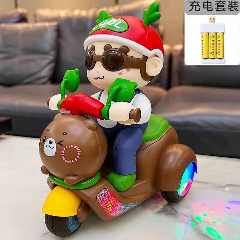 Douyin スタント三輪車 0-1 ～ 2 歳の音声と動きの幼児と幼児の男の子と女の子の電動ダンスおもちゃ|undefined