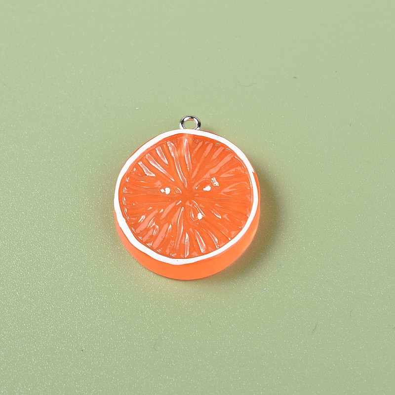 1 Piece 2.2*4cm 2.5cm Resin Lemon Orange Pendant display picture 8