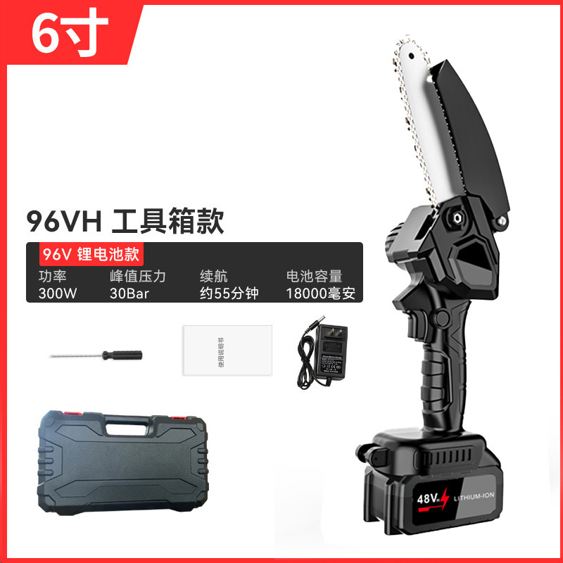 Motosierra eléctrica recargable de litio para carpintería, sierra eléctrica portátil para cortar madera y árboles, sierra de tala portátil de alta potencia