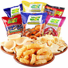 马来西亚进口薯片虾片鲜虾条洋葱圈小包装口味膨化休闲零食小吃