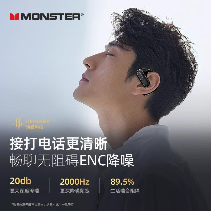 【新品】MONSTER AC360オープンスポーツブルートゥースイヤホン耳かけ式耳入れなし适合ライディング|undefined