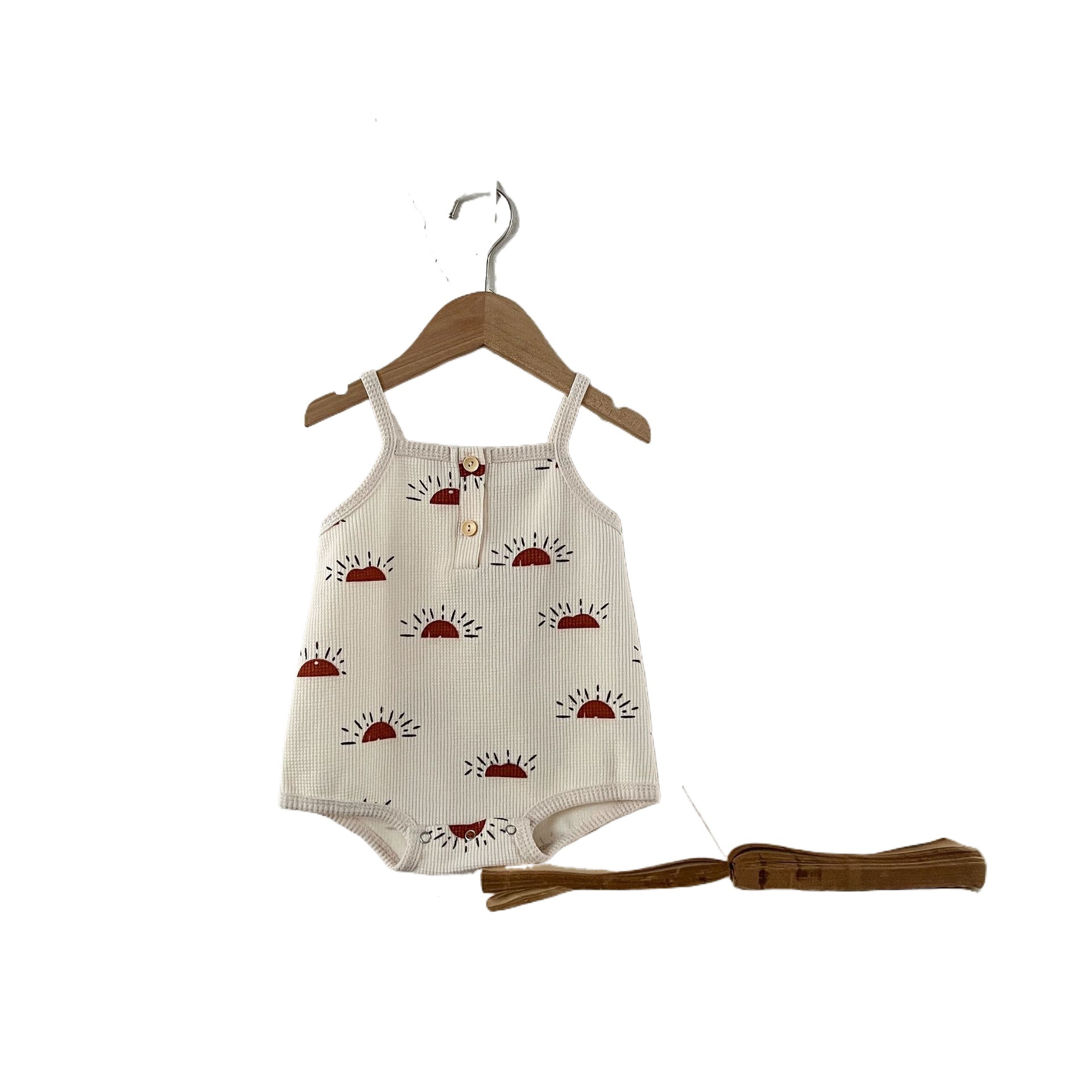 Estilo coreano verano niños y niñas bebé algodón dibujos animados impreso Correa mameluco ins recién nacido versátil suelta mameluco