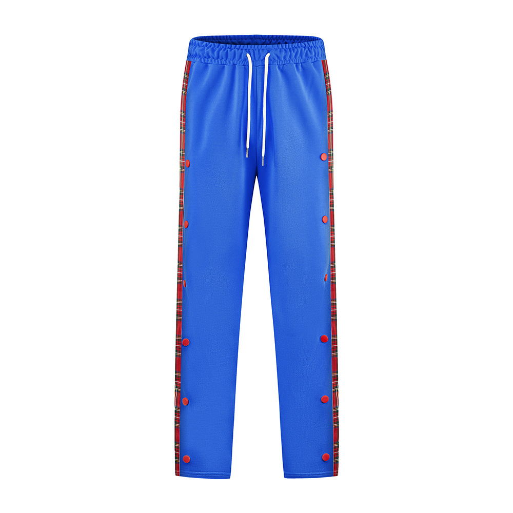 Herren Sweatpants Gerade Freizeithose Mit Schnallengürtel_voghion.com