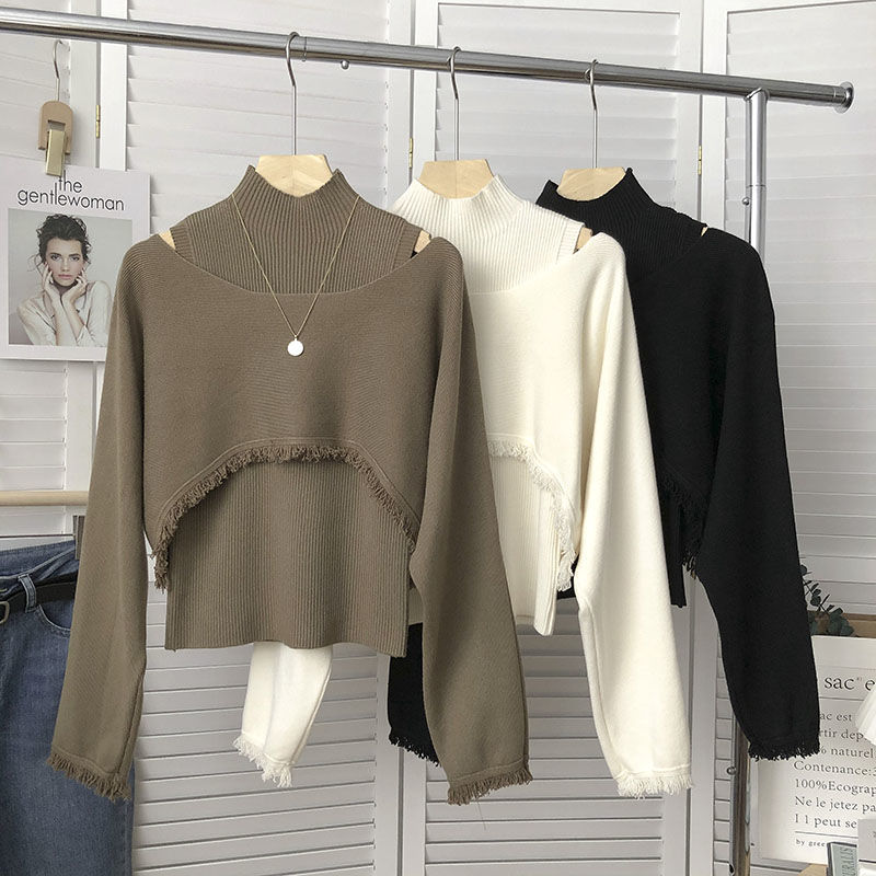 Retro universal knitted long-sleeve
