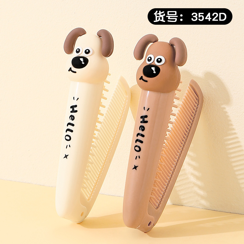 包包宝漫画寛歯ミニ携帯折り畳み櫛女子寮小櫛美髪プラスチック櫛卸売り|undefined