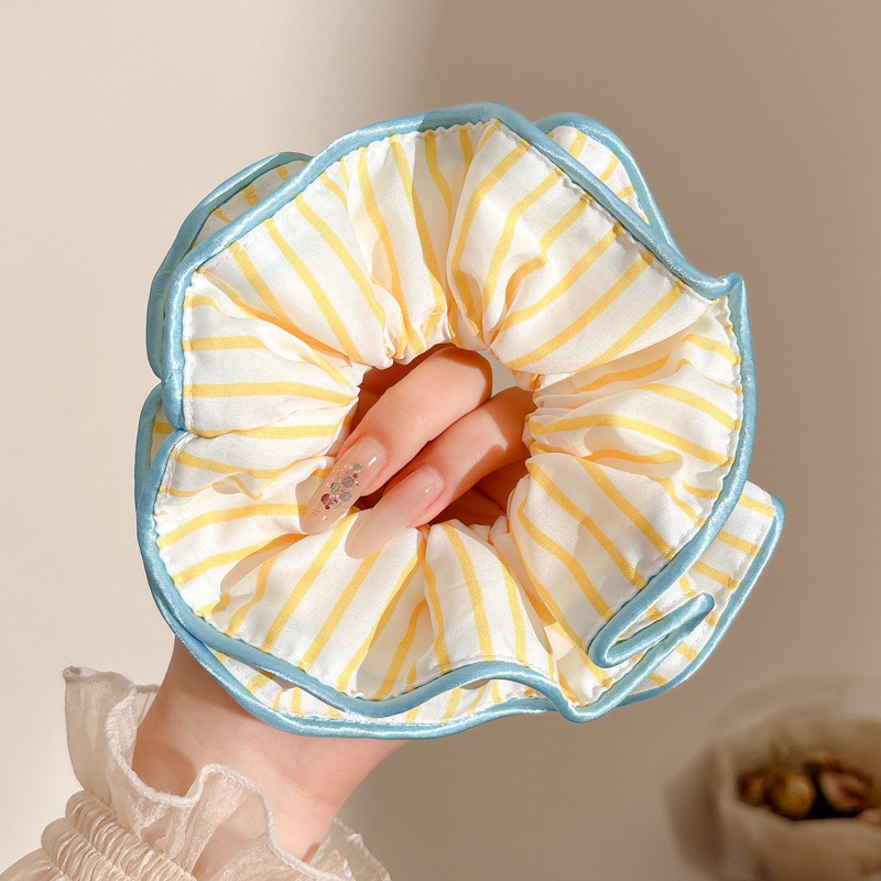 Estilo perezoso francés, gran raya para el cabello de intestino grueso, mujer 2025, nuevo estilo, ballet de alta gama, correa para la cabeza