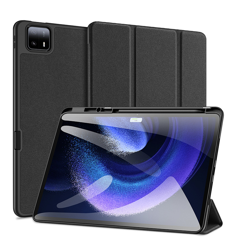 Aplicable a Xiaomi Pad6Max Tablet funda protectora Xiaomi14-inch Tablet funda tri-fold resistente a caídas Flip Funda de cuero