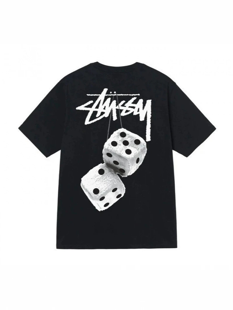 black T-shirt