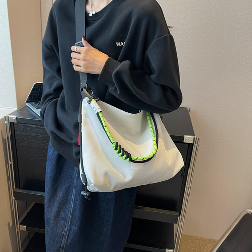 Retro bag for women 2024 summer new fashion simple shoulder bag casual crossbody bag large capacity tote bag for women