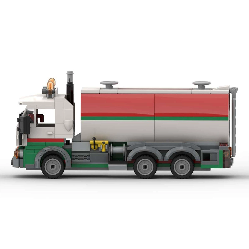 Lego, constructor, old-fashioned creative petrol truck, smart toy, set, toy car, car model, engineering vehicle