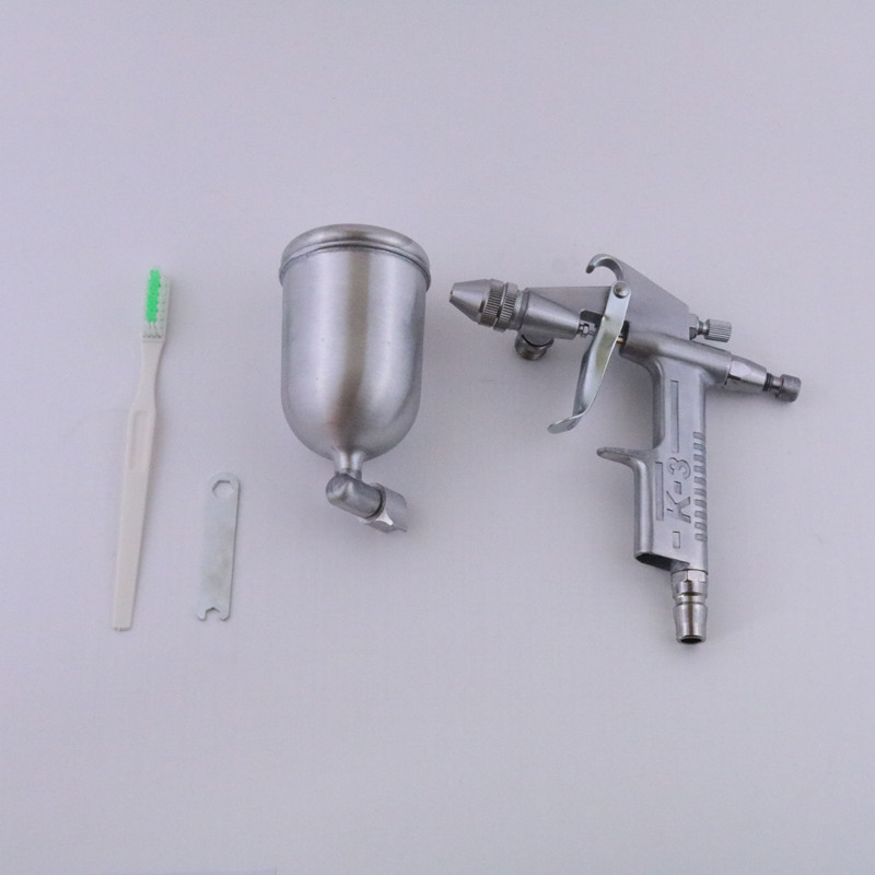K-3气动油漆喷枪喷漆枪0.5口径皮衣上油/墙体彩绘/修补漆
