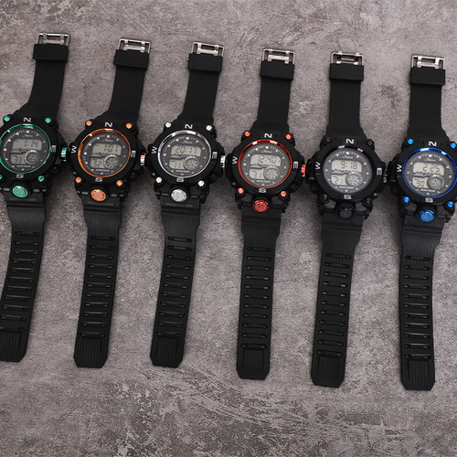 Cross-border men's watch outdoor multi-functional sports waterproof electronic watch for high school students