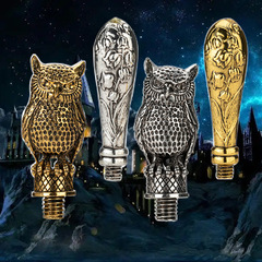Magic Academy Owl Fire Paint Seal Handle DIY Animal Seal Sealing Wax Tool Wooden Fire Paint Handle