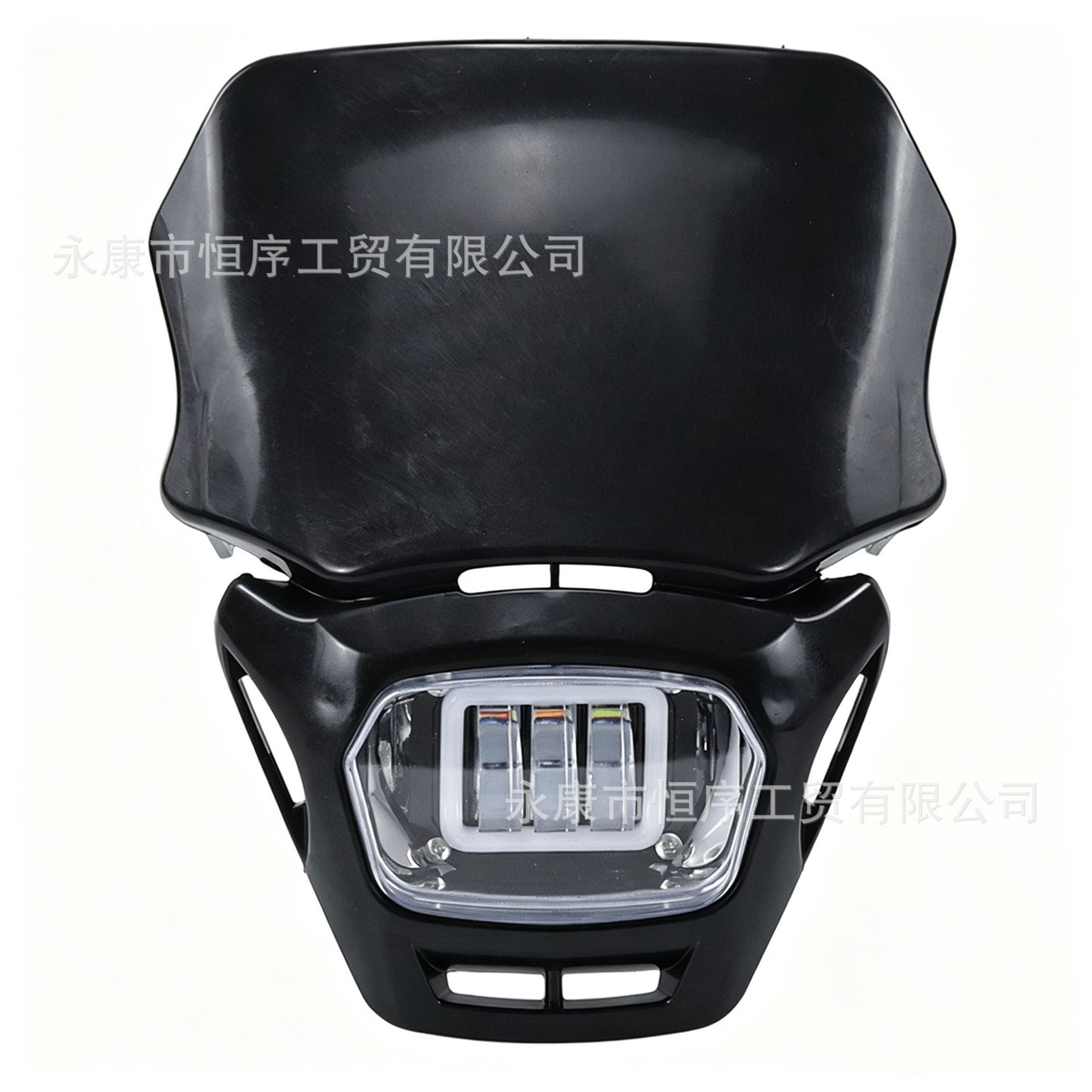 Off-road motorcycle LED headlight modification accessories: Flying Eagle Apollo small high-performance four-eye ghost face square headlight