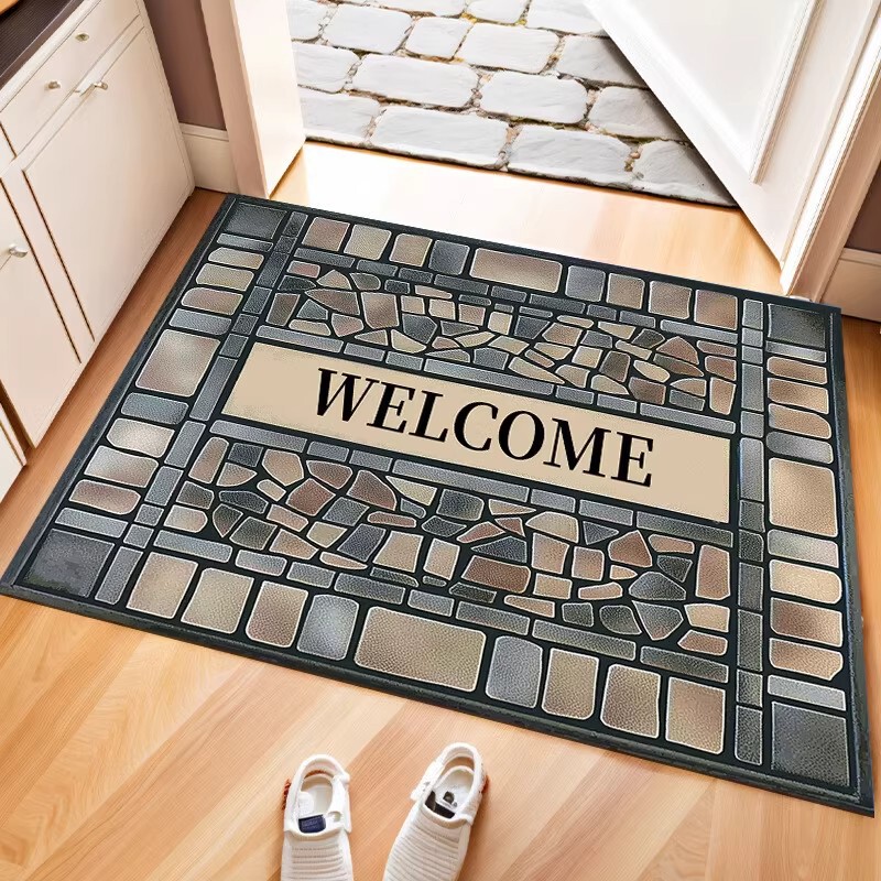 Cross-Border Temu Welcomes European and American Creative Door Mats, Bathroom Mats, Absorbent Mats, Non-Slip Foot Mats, and Carpets