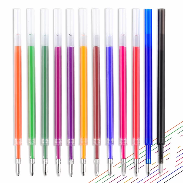 0.5mm Black Press Pen Refill K35 Bullet Red Blue Office Signature Pen Refill Erasable Colorful Replacement Refill