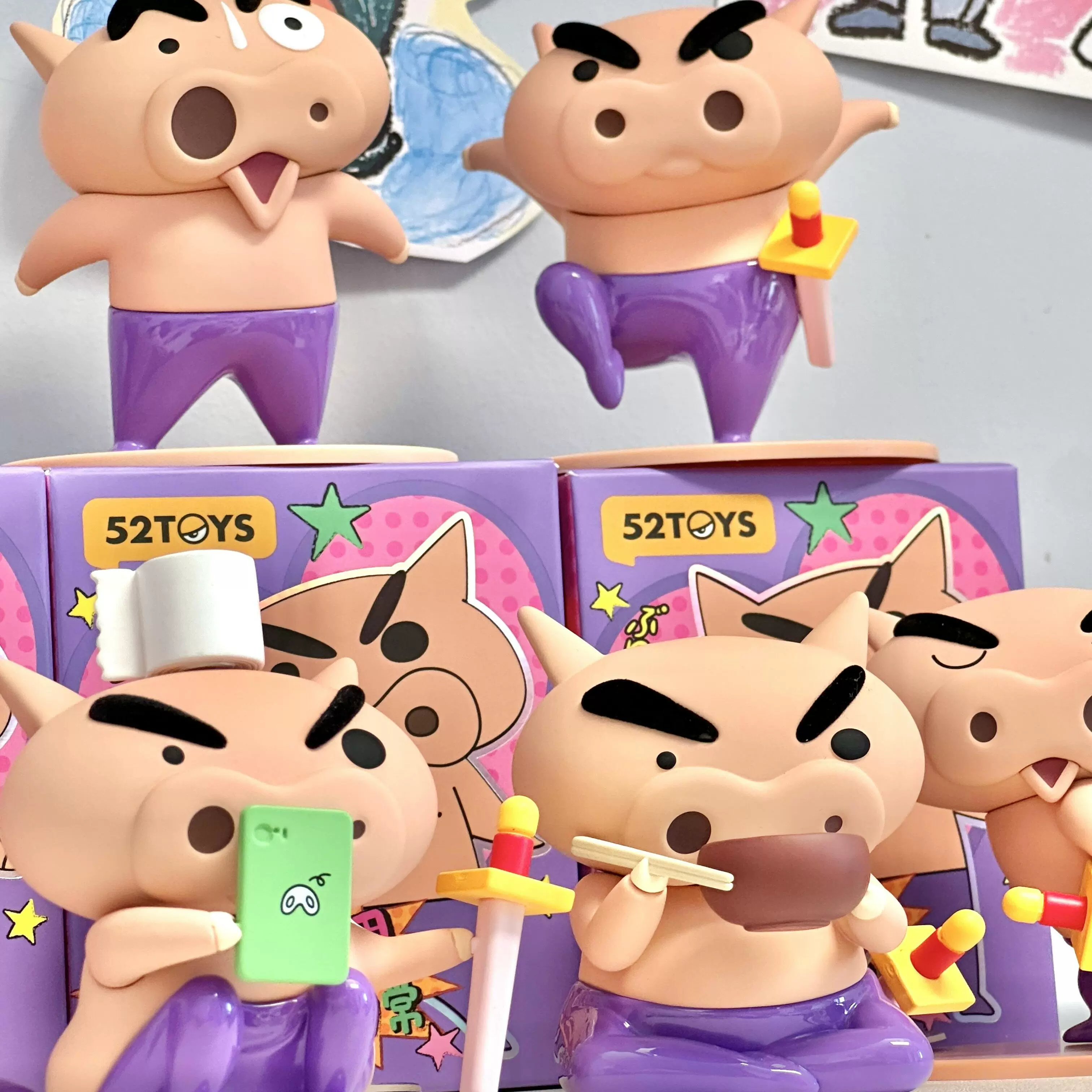 52TOYS Крейон Шин-Саэмон ежедневная серия фигурок в слепом боксе, модные игрушки-украшения, опт игрушек