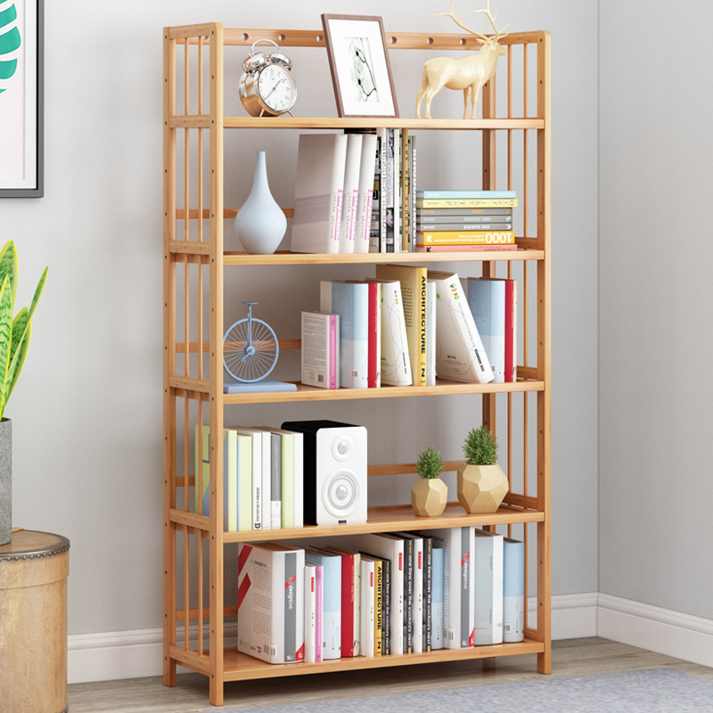 Simple bookshelf floor-to-ceiling storage rack study office home storage rack children student bookcase living room assembly