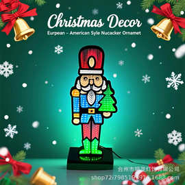 跨境led深渊隧道灯胡桃夹子士兵造型创意礼品灯圣诞氛围装饰灯