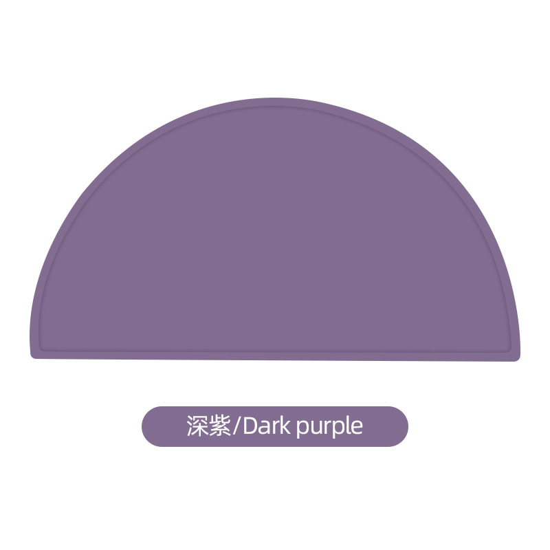 Vajilla de bebé de doble capa, mantel semicircular para niños, almohadilla de aislamiento térmico de silicona, posavasos creativos, almohadilla antideslizante, mantel de mesa, mantel occidental