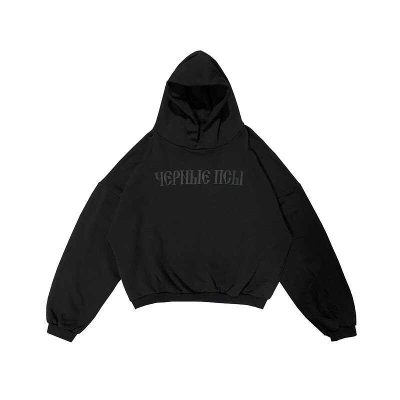 KANYE Kanye Joint Russian Letter Sweater Casual Short Loose Autumn Men's and Women's Couple's Thin Fleece Hoodie KANYE Kanye Joint Russian Letter Sweater Casual Short Loose Autumn Men's and Women's Couple's Thin Fleece Hoodie