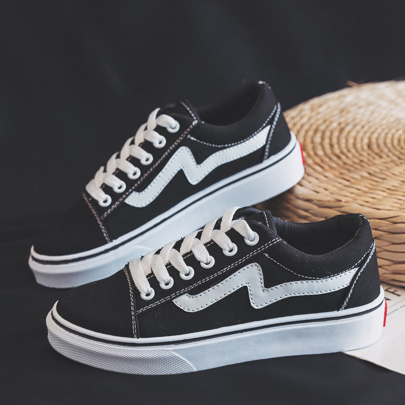 2023 nei Hierscht Canvas Schong fir Fraen, Koreanesch Versioun, villsäiteg Sport a Fräizäit Turnschueder, klassesch kleng schwaarz Schong, Fréijoer a Summer trendy_voghion.com