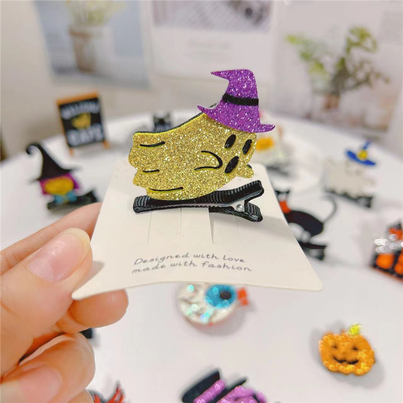 15g Weight Hair Clip Hair Accessories Type 1 Piece Quantity Street Occasion Halloween Festival Skull Pattern Women'S Gender Original Design, Punk Style Halloween Original Design Punk Skull Street Party Accessories Party Supplies 14