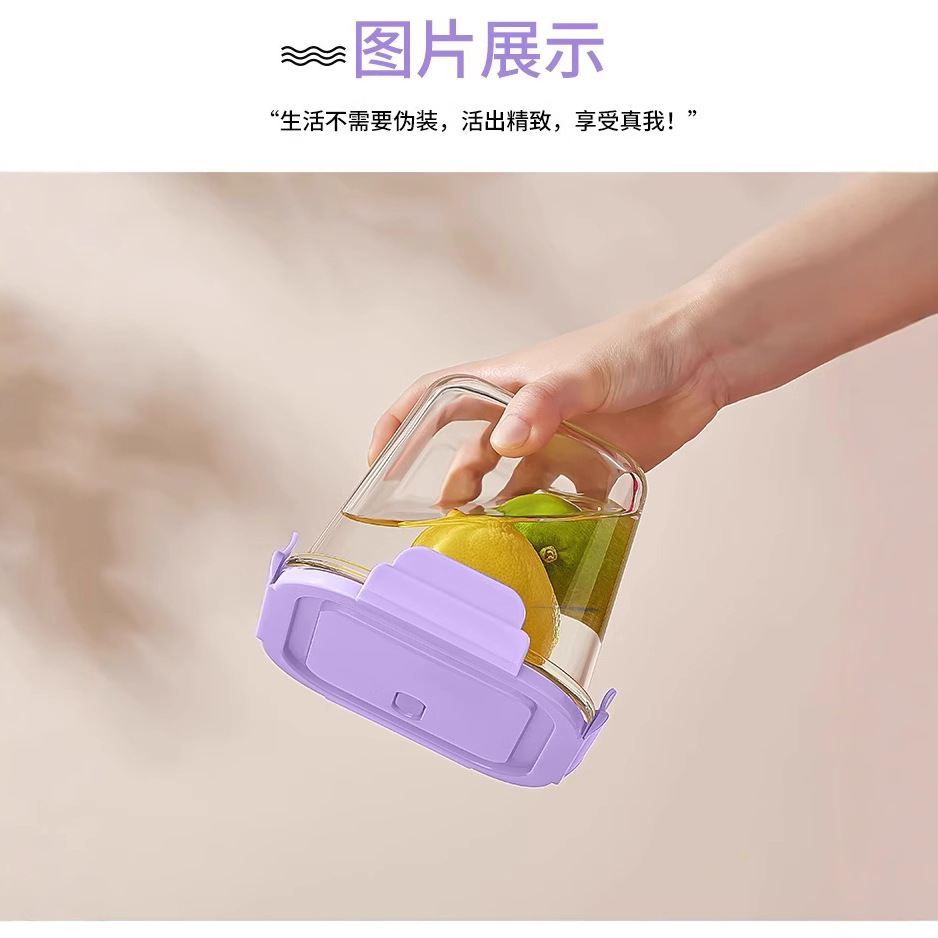 Recipiente de vidrio para sopa con tapa, apto para microondas y uso escolar