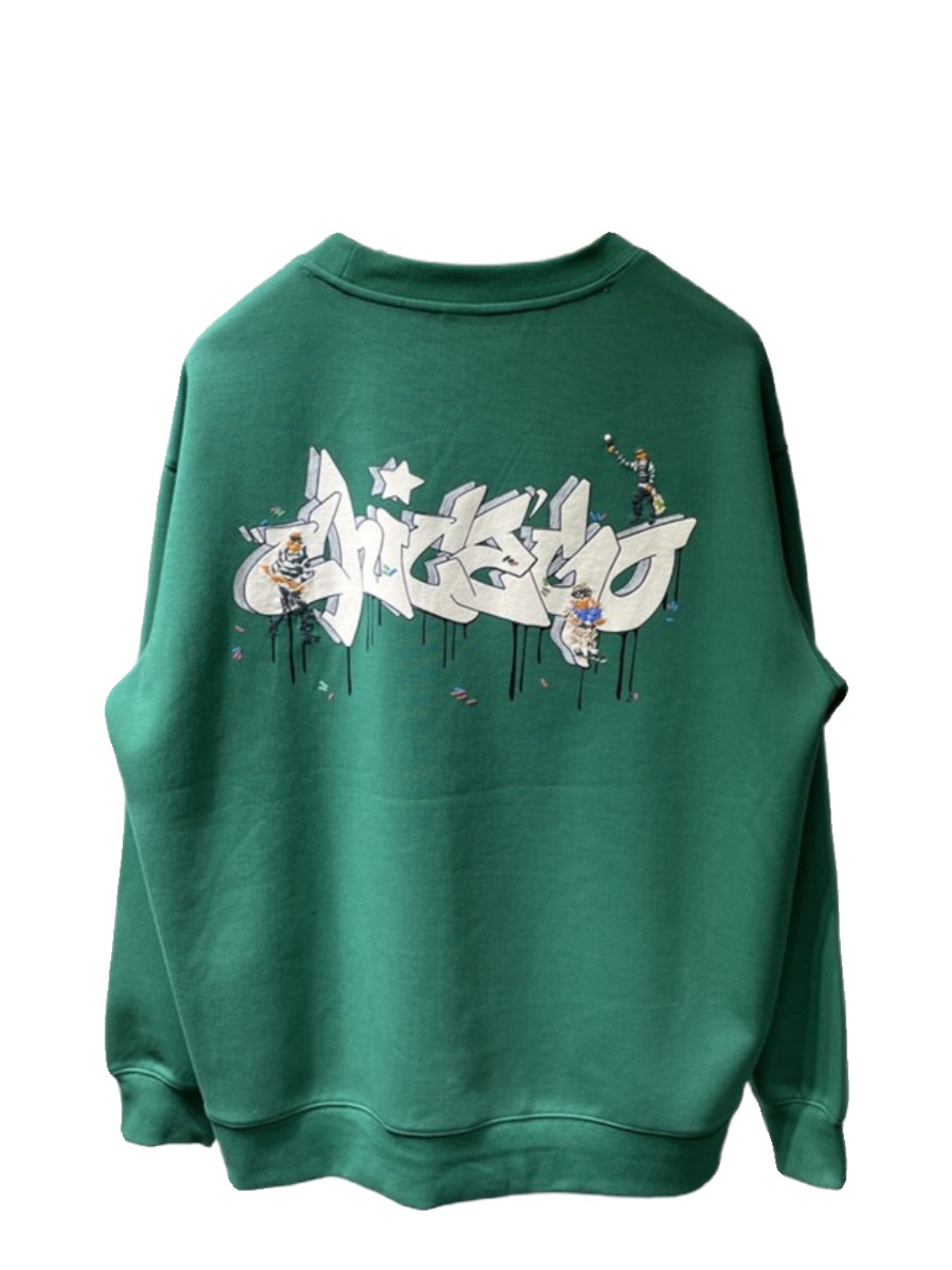 Felpa con cappuccio girocollo in puro cotone per l'autunno da uomo, nuovo marchio trendy, top pullover aderente con stampa di lettere sul retro e vestibilità lunga_voghion.com