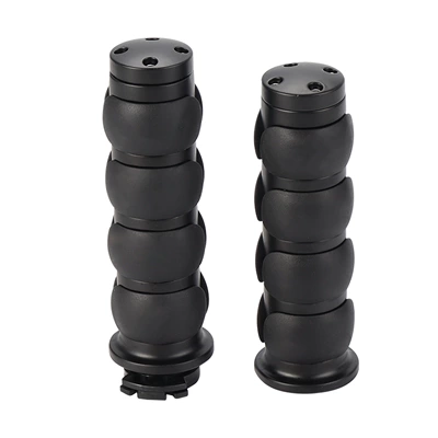 Motorcycle Handlebar Cover Harley Handlebar Glue Retro Riding Cross Car Handlebar Glue Diameter 25mm22mm (Motorcycle Handle Cover) - 114c-handle-22mm-black