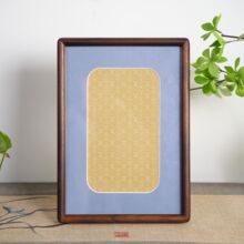 实木圆角相框胡桃木摆台A4 8寸长方形照片框书法摆台框卡纸展示框