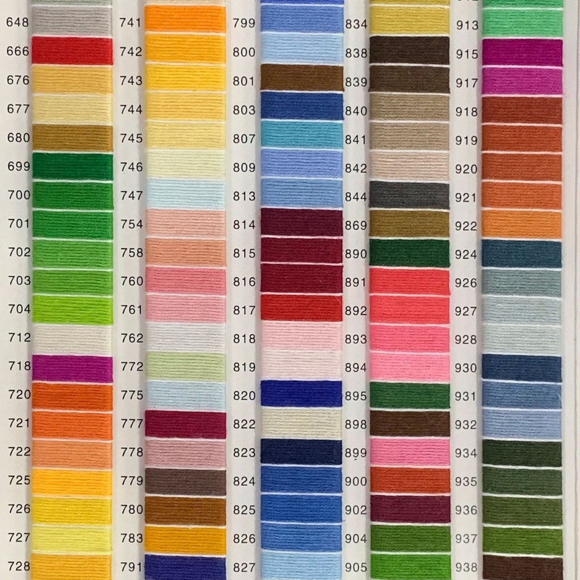 Cross-stitch thread, matching thread, supplementary thread, ecological cotton twisted thread, hand-woven thread, about 800 meters per bundle