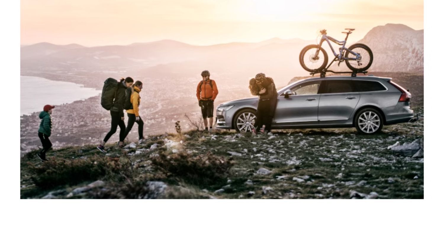 Aviation aluminum car roof top bike rack