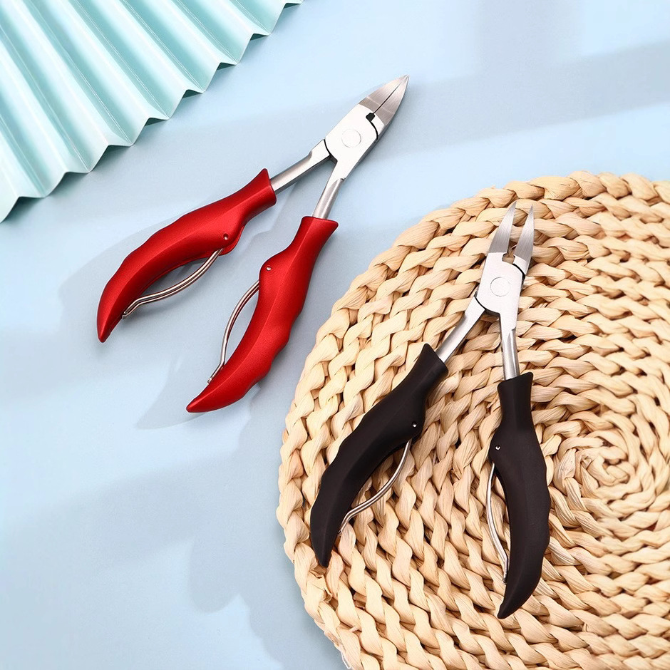 Herramientas de manicura de uñas alicates de ranura de uñas alicates de inserción de uñas alicates de Nariz de águila piel muerta quitar alicates de nariz afilada herramientas de tijeras de uñas grises