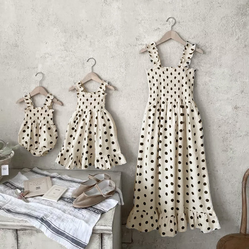 Girls dress summer little girl fashionable polka dot suspender princess dress summer dress baby girl baby dress summer style